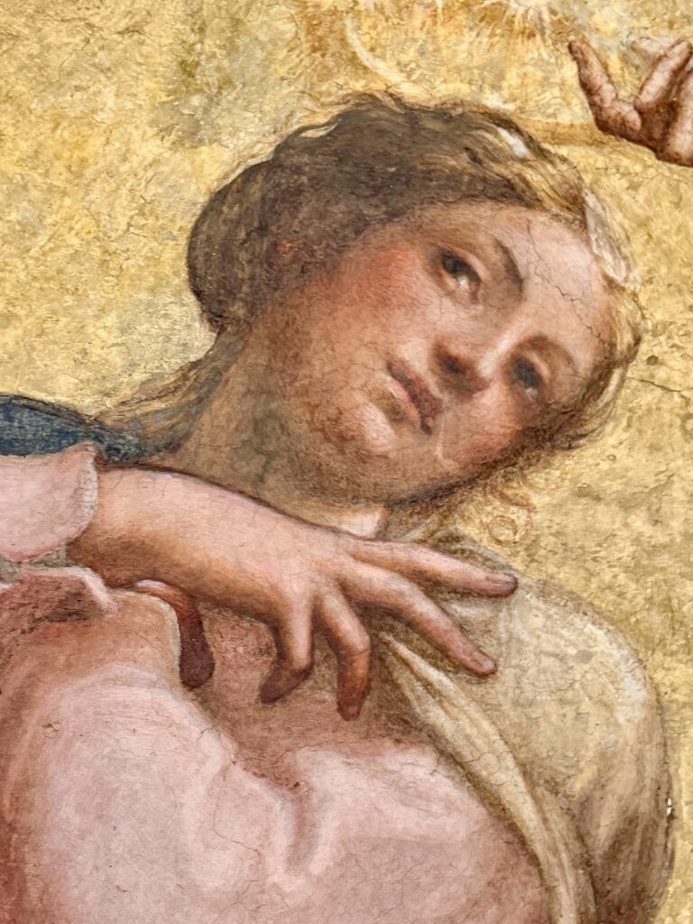 Correggio, detail from Coronation of the Virgin