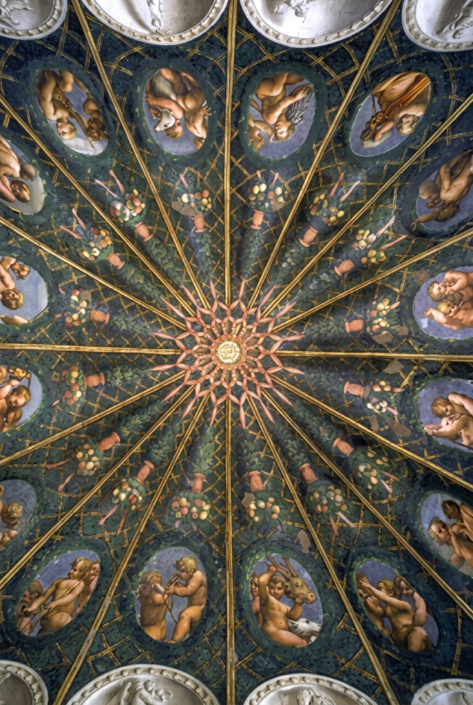 shot of the Correggio Camera di San Paolo