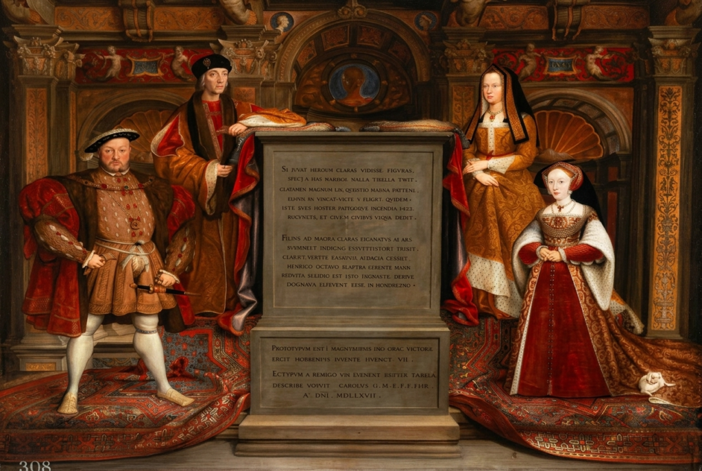 Henry VIII's family mural