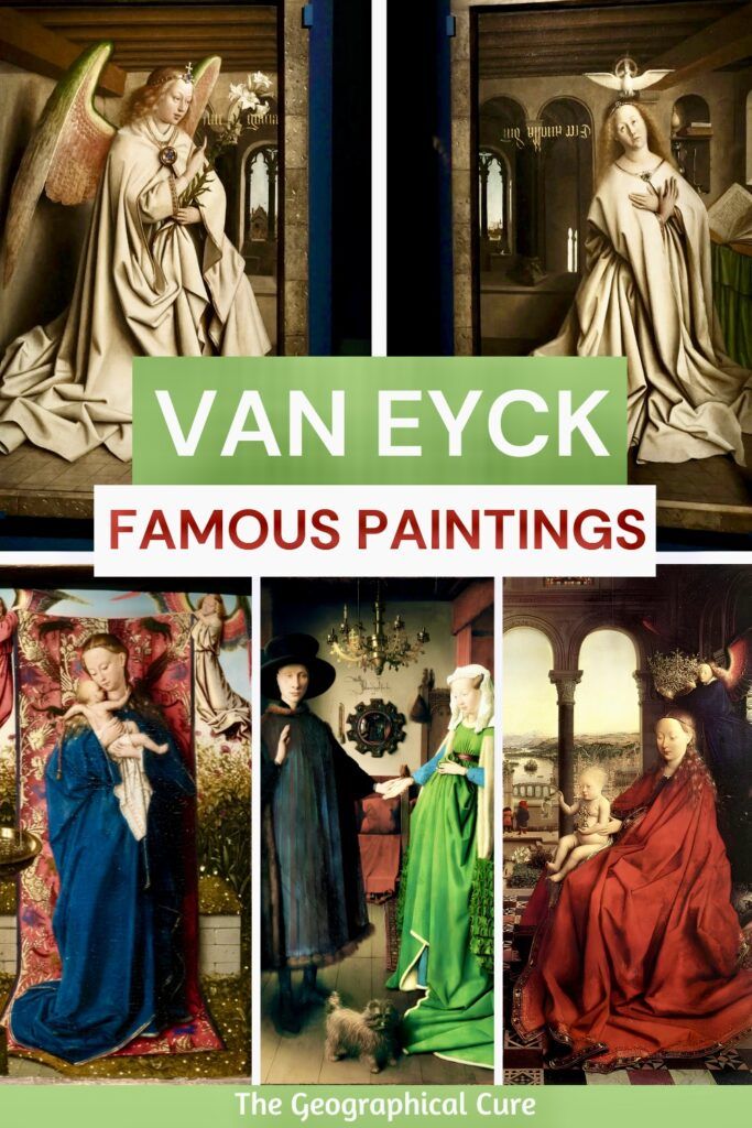 Pin graphic for famous paintings by Jan van Eyck