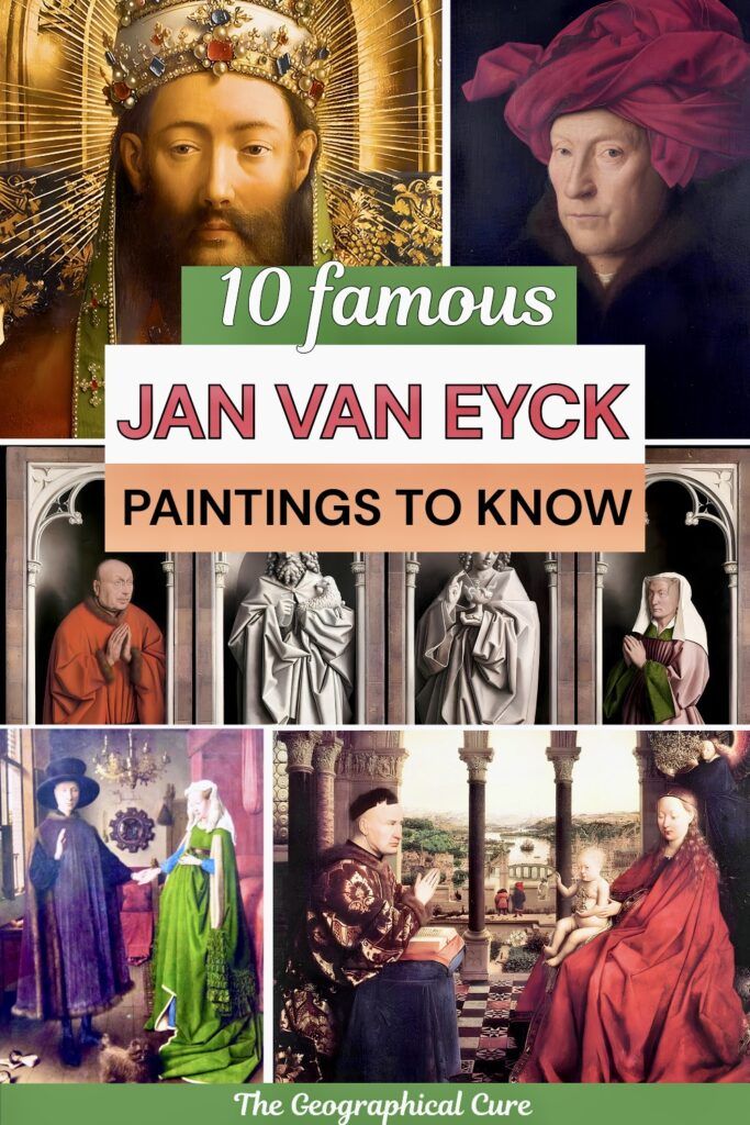 Pin graphic for famous paintings by Jan van Eyck