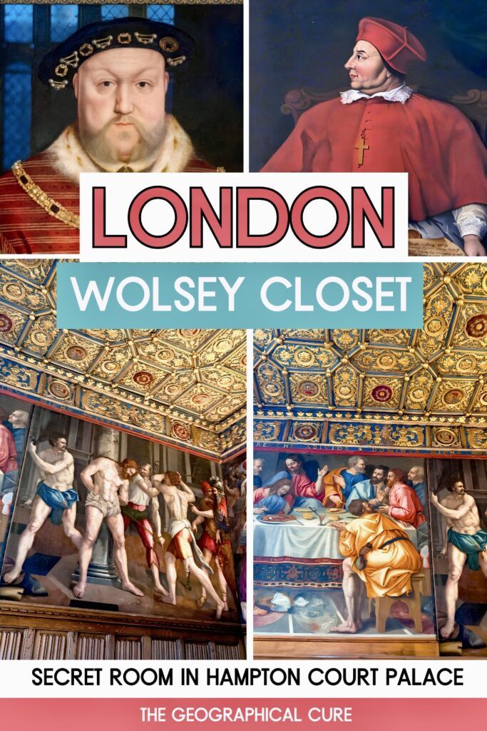 pin graphic for guide to Cardinal Wolsey and the Wolsey Closet