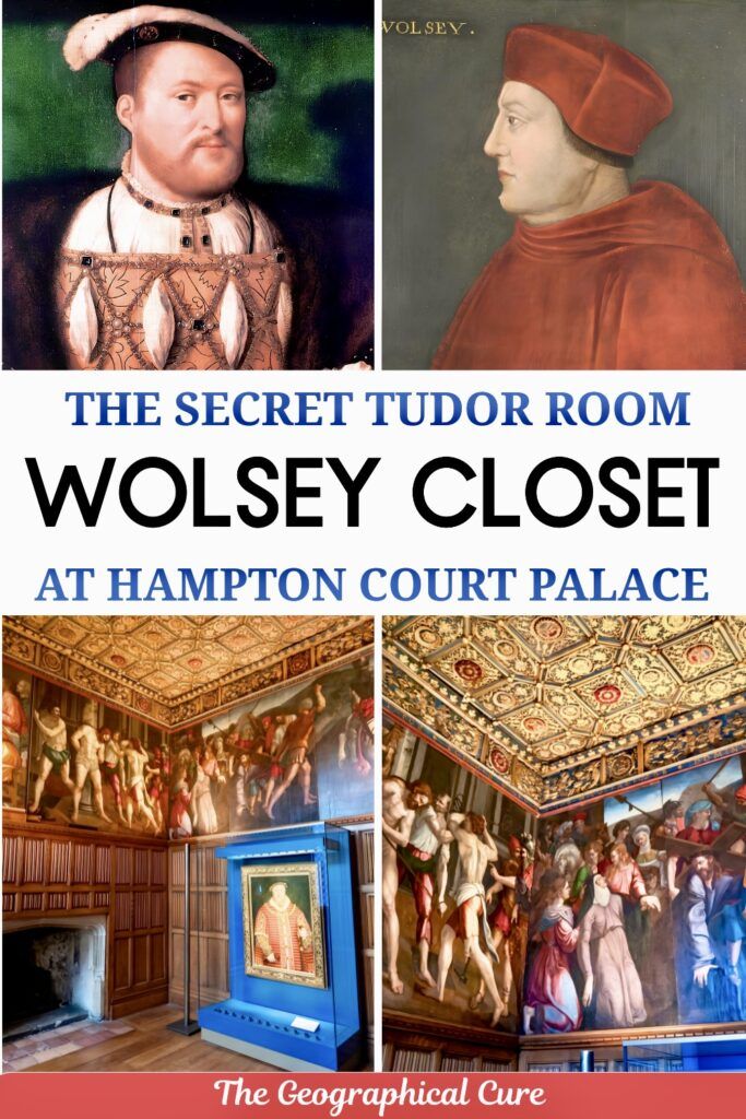 pin graphic for guide to Cardinal Wolsey and the Wolsey Closet