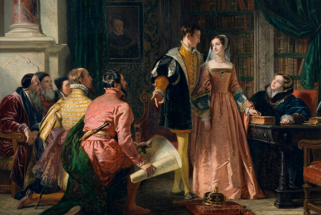 Horsley, Lady Jane Grey Receiving the News of Her Elevation to the Throne, 1860s