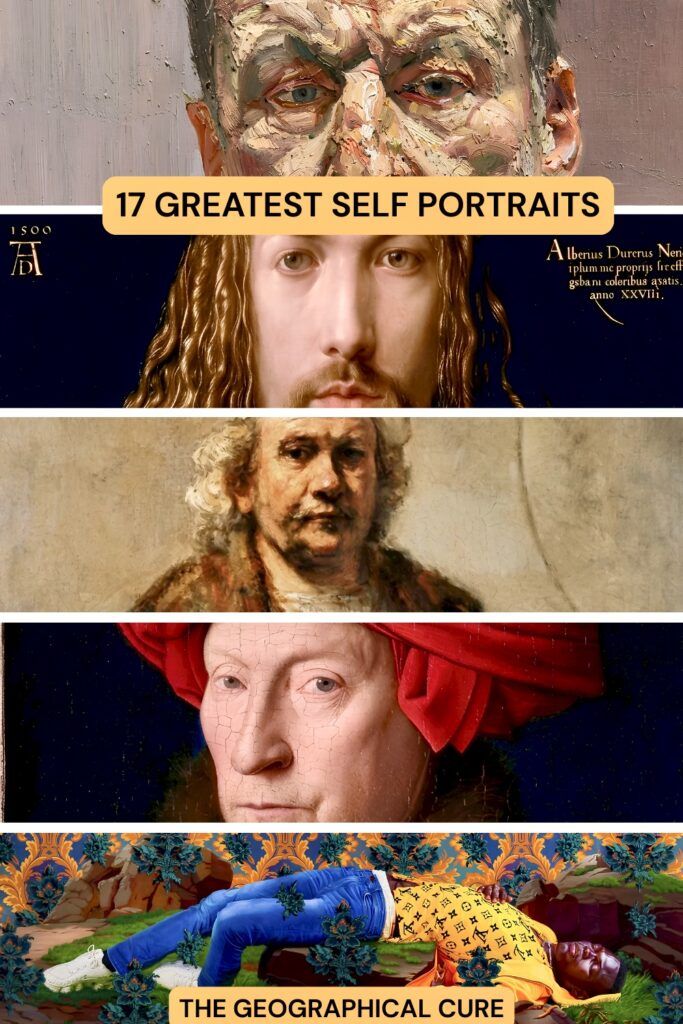 pin graphic for best self-portraits in art history
