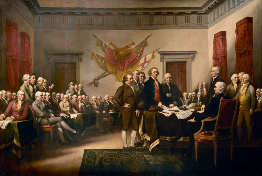 Trumbull, Declaration of Independence, 1818