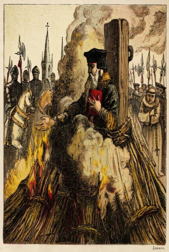 burning of Cranmer at the stake