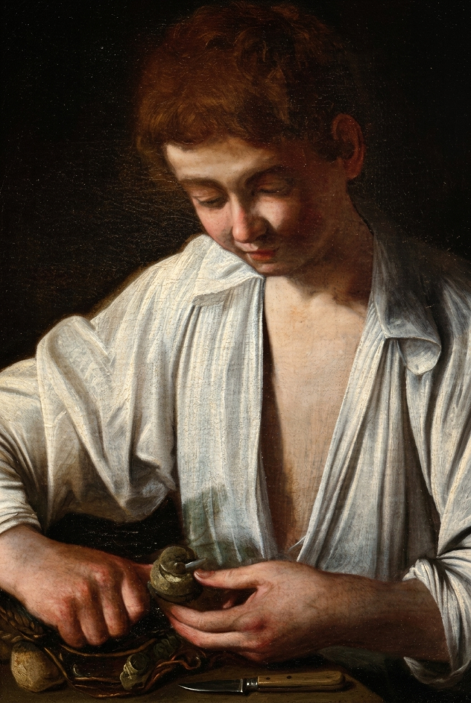 Caravaggio, A Boy Peeling Fruit, 1592-3