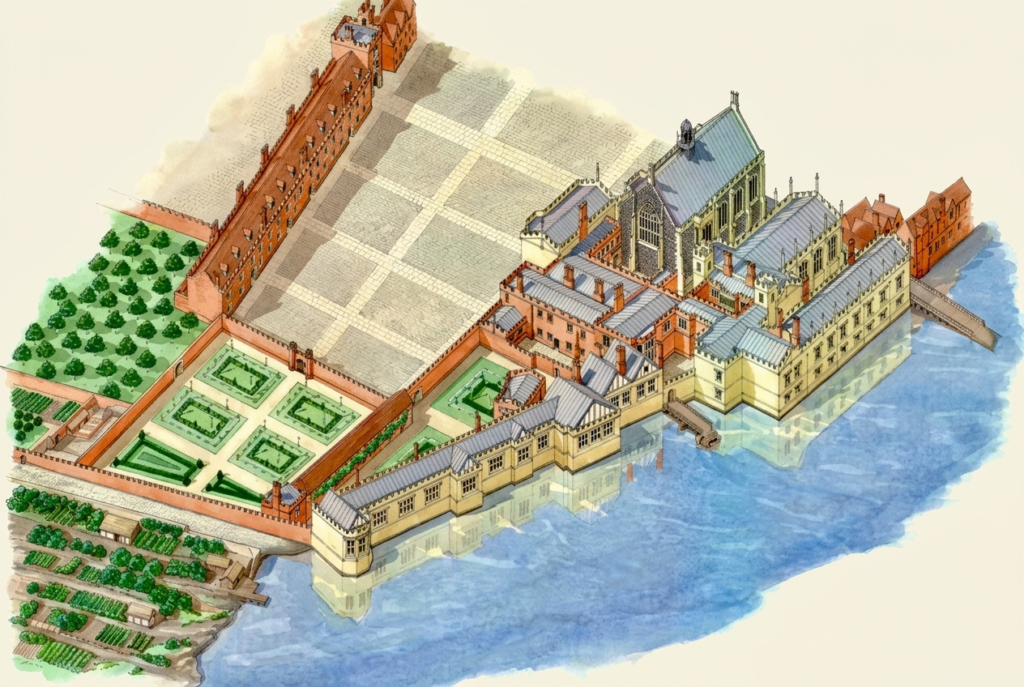 artist's reconstruction of Whitehall Palace