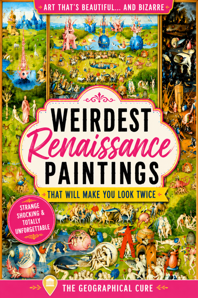pin graphic for weird Renaissance paintings