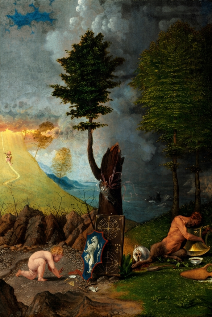 Lotto, Allegory of Vice and Virtue, 1505