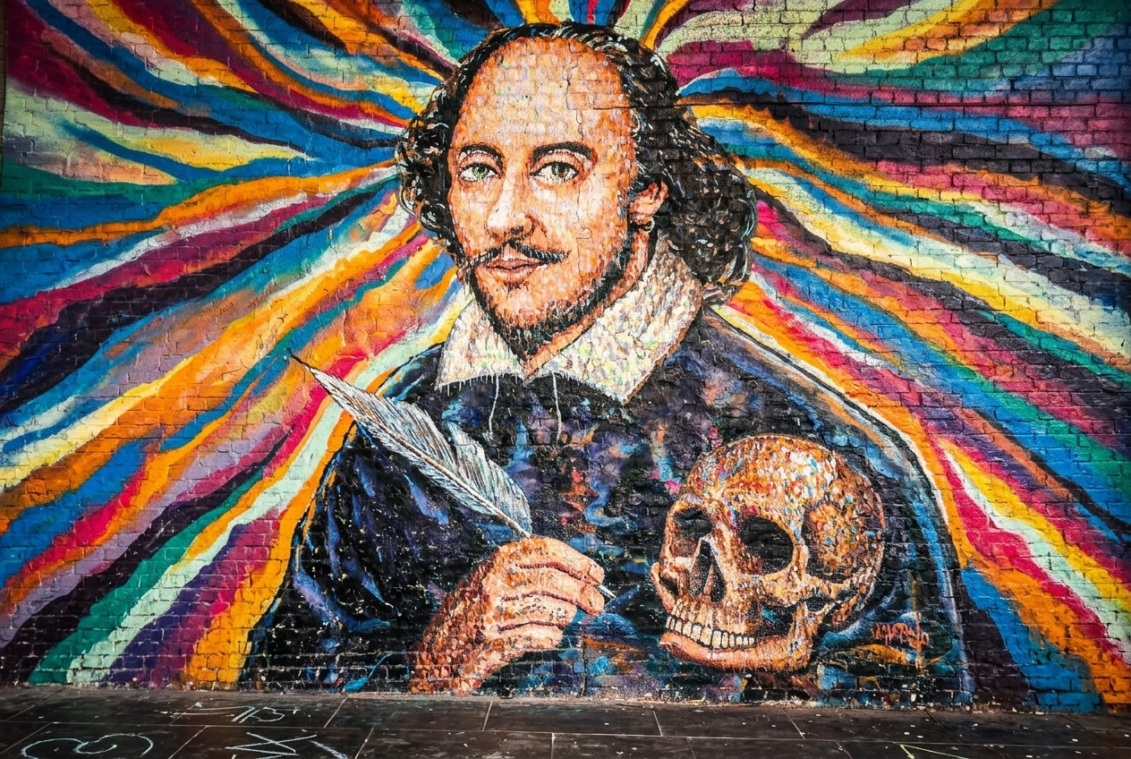 Shakespeare mural
