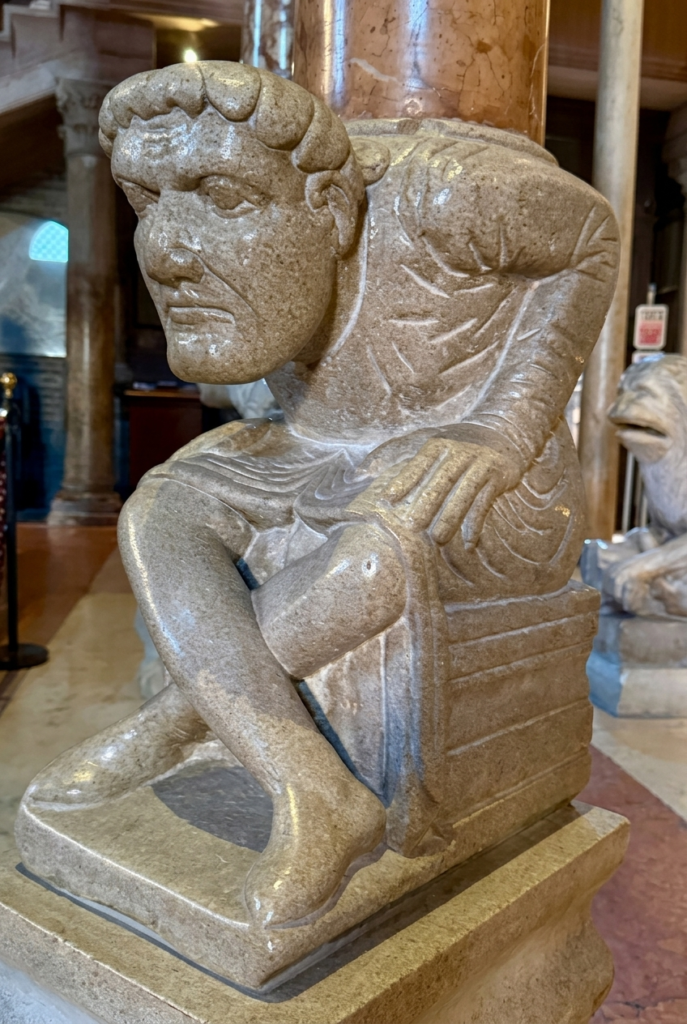 a telamon, basically the medieval equivalent of an Atlas figure