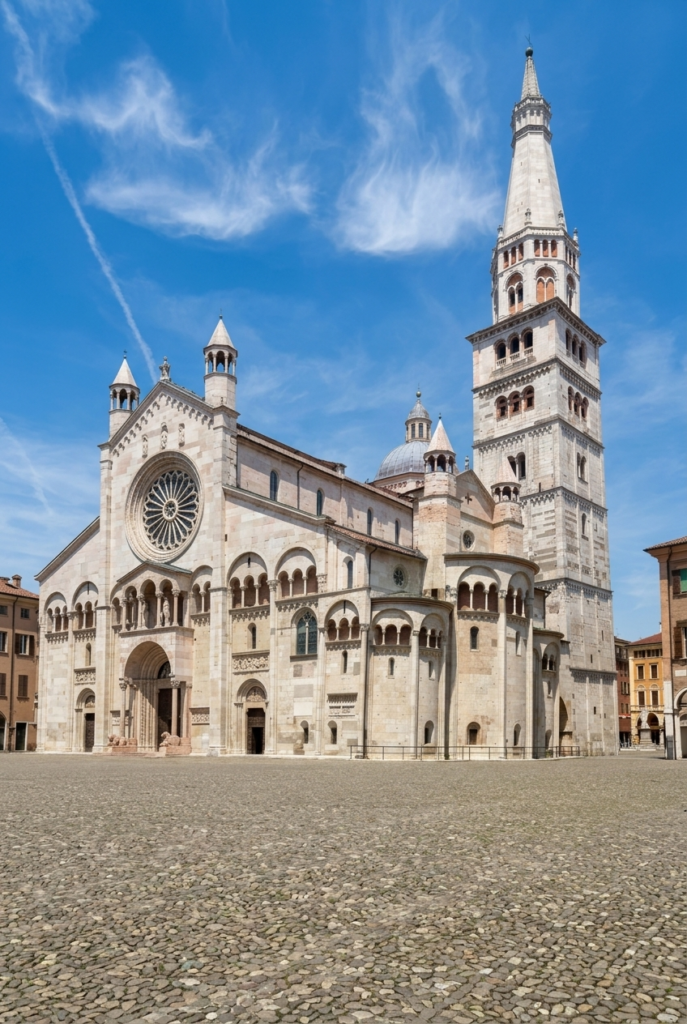 facade of Modena Cathedral