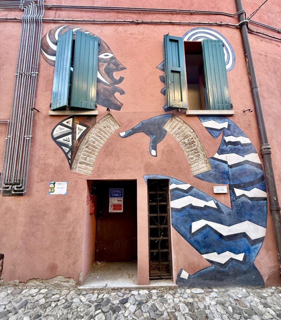 street art mural with African imagery