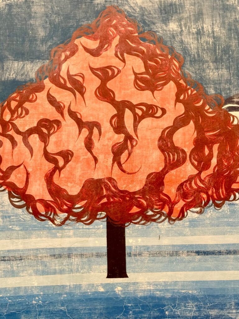street art mural of a tree