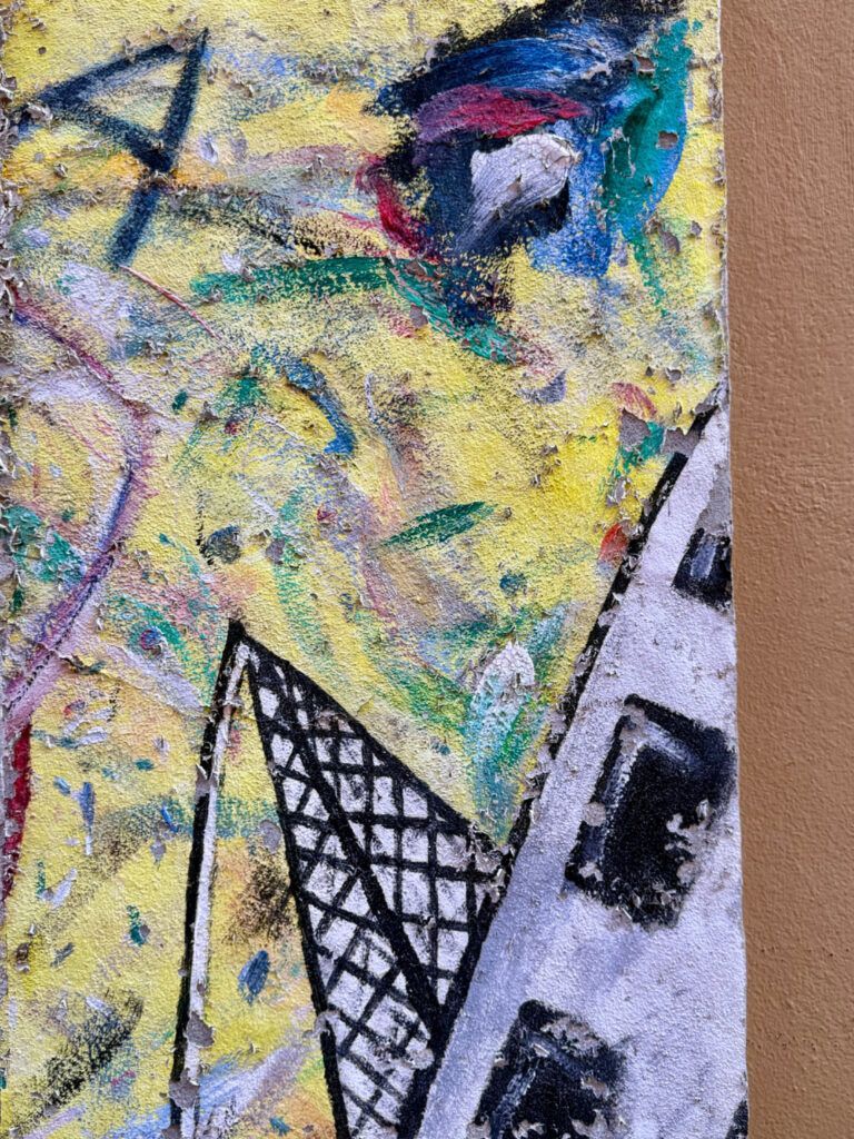 abstract street art mural