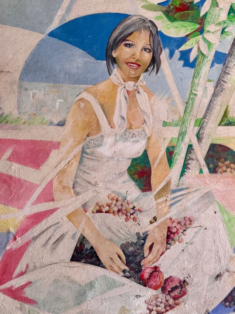 street art mural of a woman