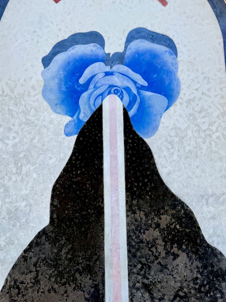 street art mural of an abstract landscape