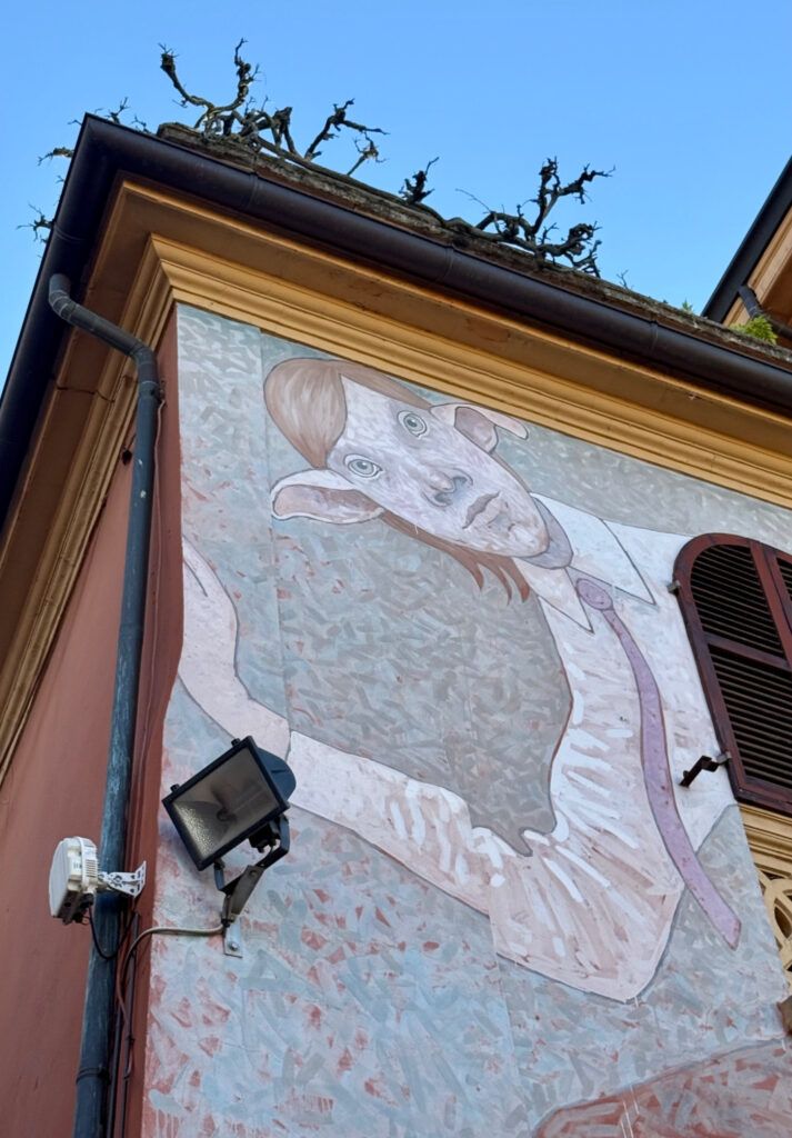 street art mural of a surreal creature