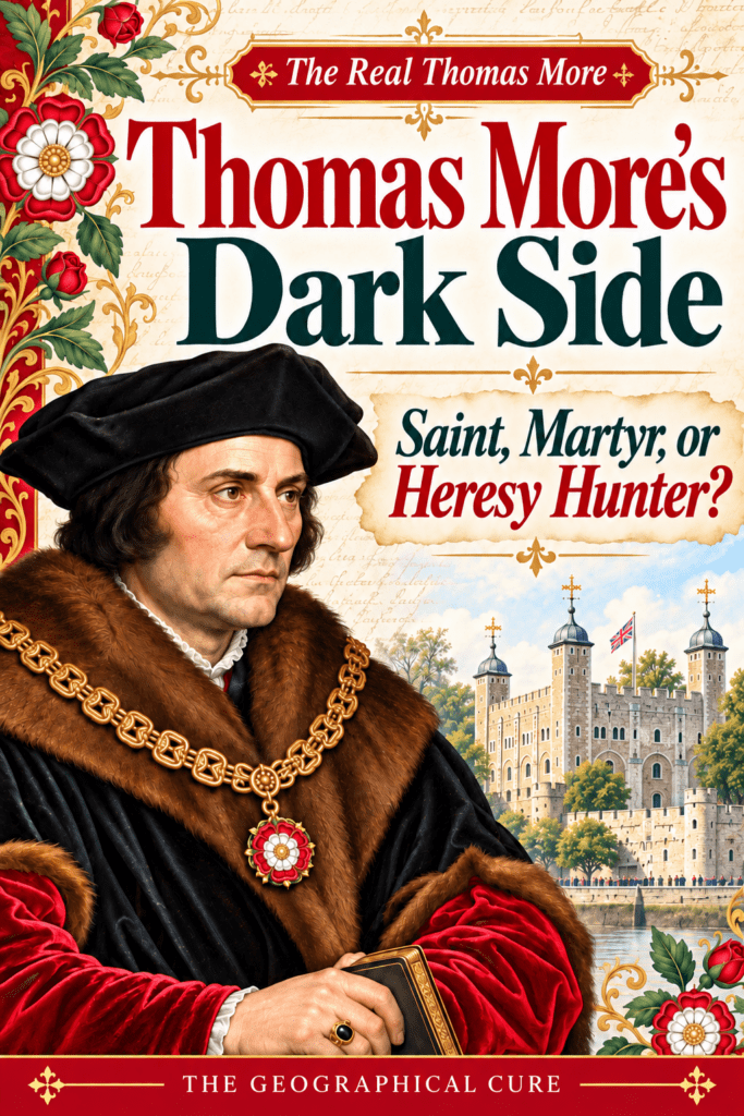 pin graphic for a history of the real Thomas More
