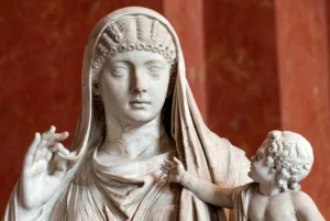 sculpture of Messalina and Britannicus