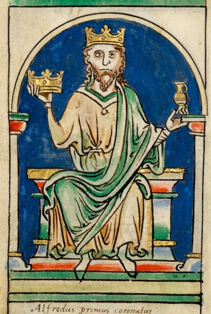 medieval image of Alfred the Great