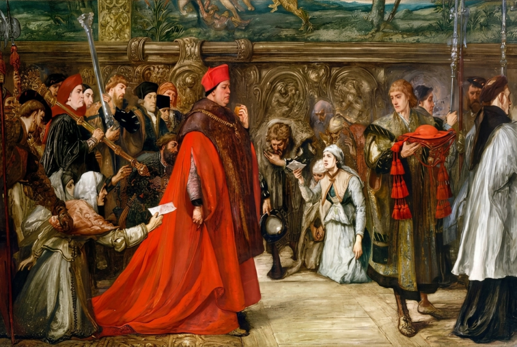 Sir John Gilbert, Cardinal Wolsey Going in Procession to Westminster Hall, 1515, 19th century