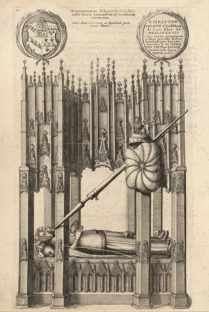 tomb of John and Blanche in old St. Paul's Cathedral