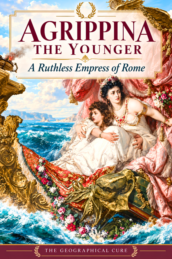 pin graphic for Agrippina the Younger biography