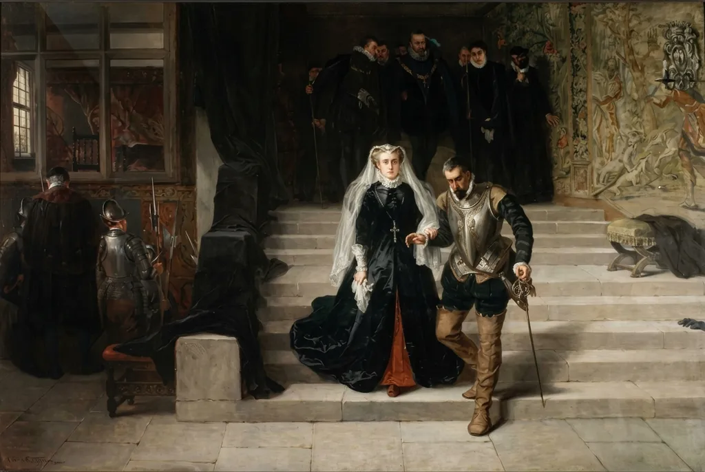 Laslett John Pott, Mary, Queen of Scots, Being Led to Her Execution, 1871