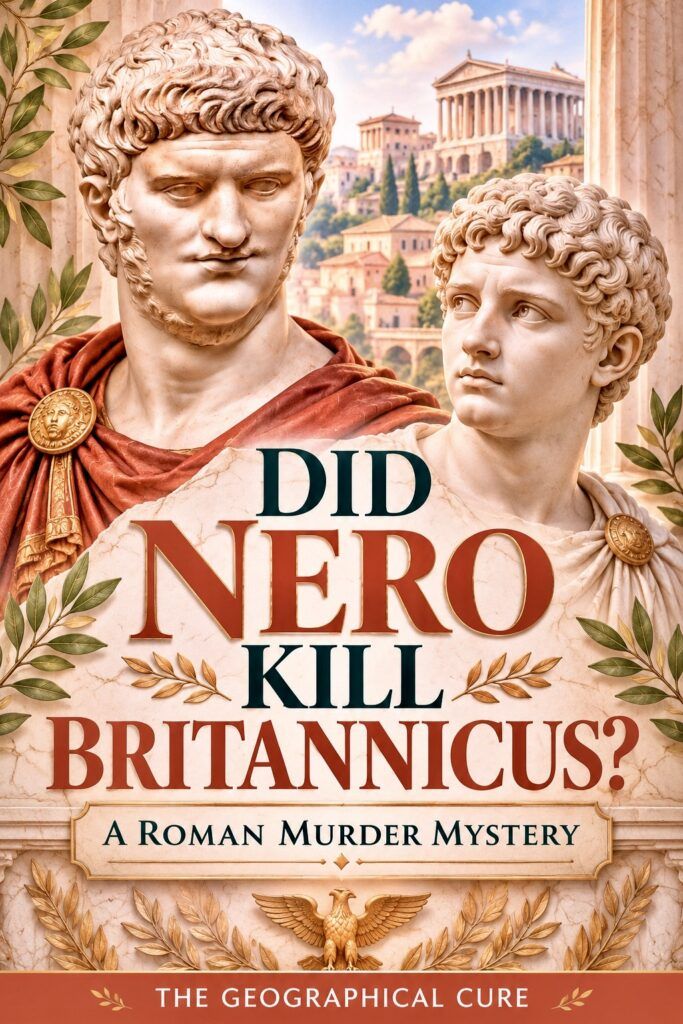 pin graphic for did Nero kill Britannicus