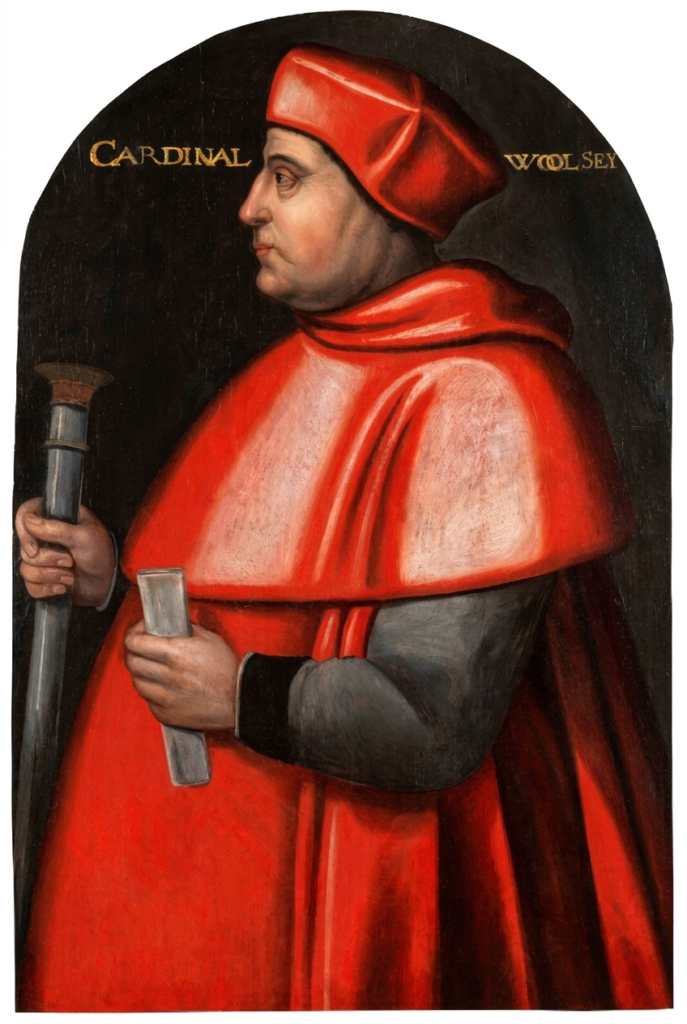 Unknown artist. Cardinal Wolsey, 589-1595 (National Portrait Gallery)