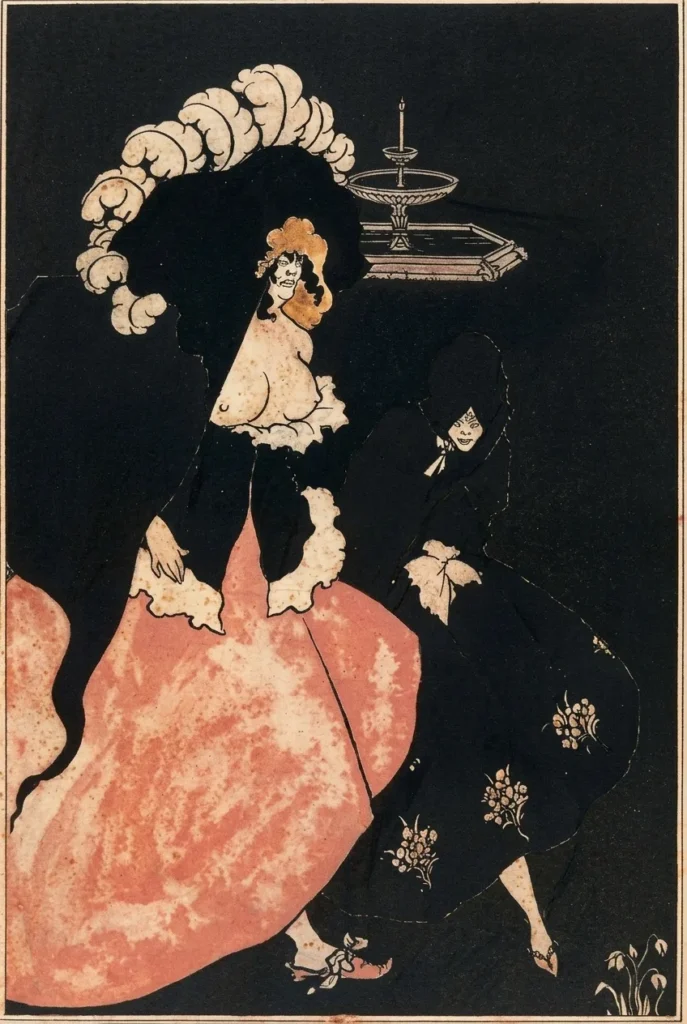 Aubrey Beardsley, Messalina and her Companion, 1895