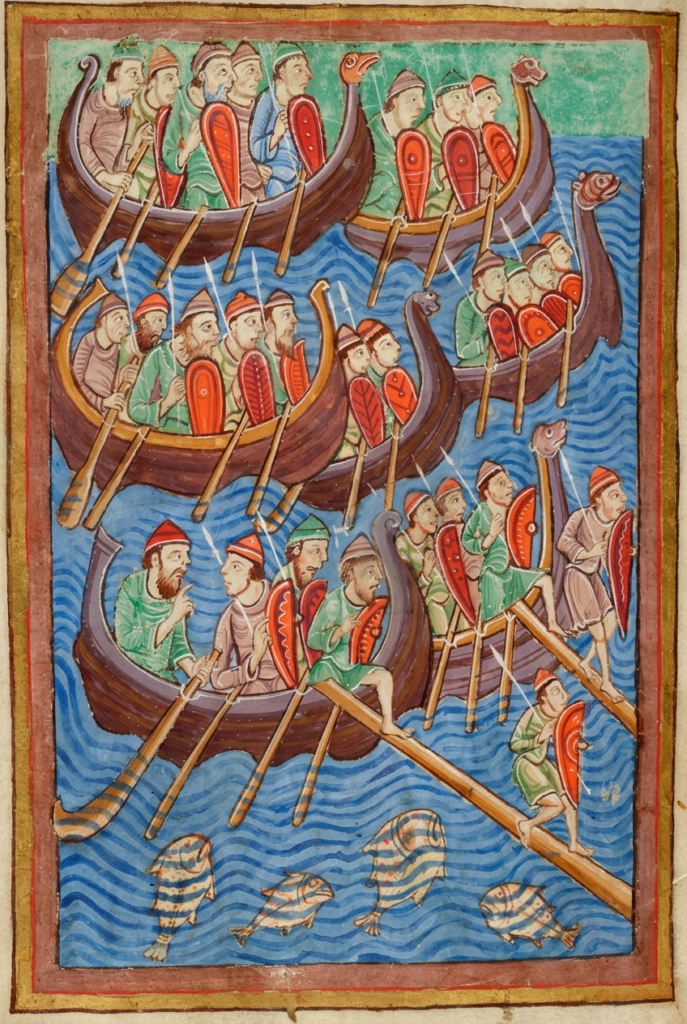 Vikings sailing to Wessex