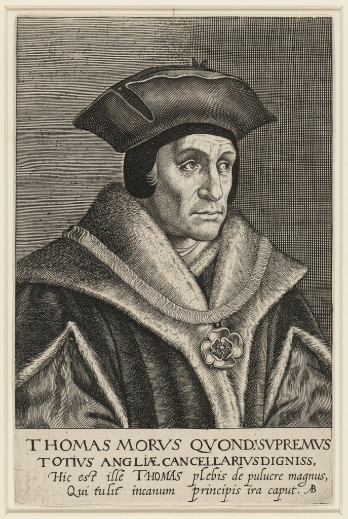 Willem de Passe and Magdalena van de Passe, portrait of Thomas More, 1620
