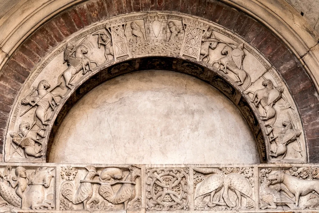 12th century Arthurian reliefs