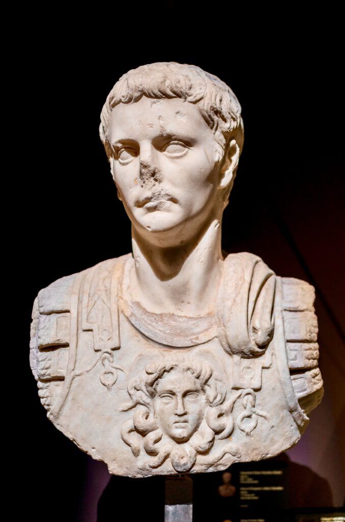 bust of Claudius, 41-54 AD