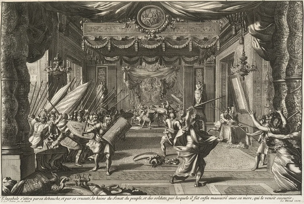ean Lepautre, The Murder of Heliogabalus and His Mother, 17th century