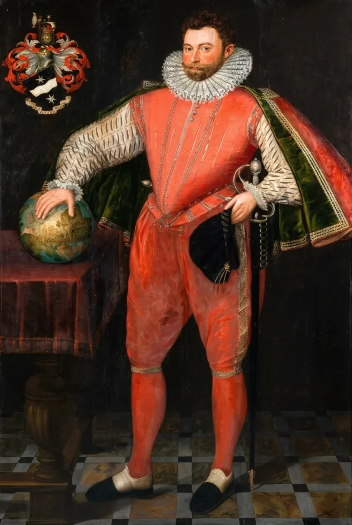 Portrait of Sir Francis Drake, 1581 CE, via National Portrait Gallery