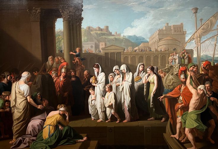 Benjamin West, Agrippina Landing at Brundisium with the Ashes of Germanicus, 1768