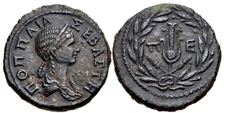 Poppaea Sabina coin