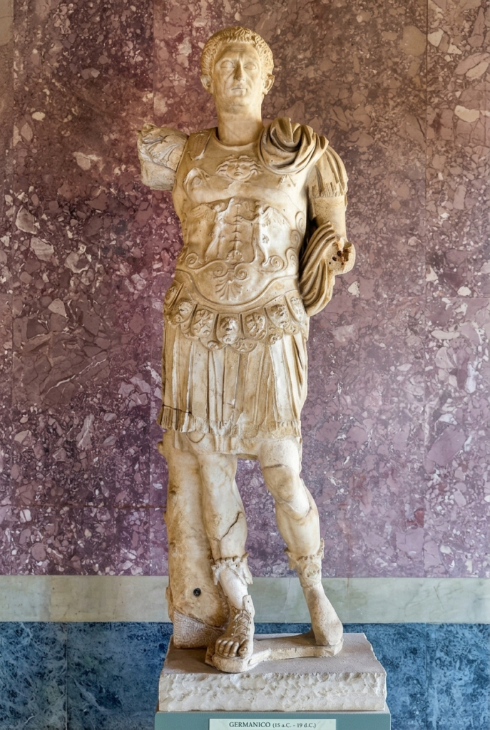 statue of Germanicus in military gear